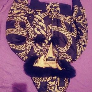 Womens Rockawear puff hooded jacket